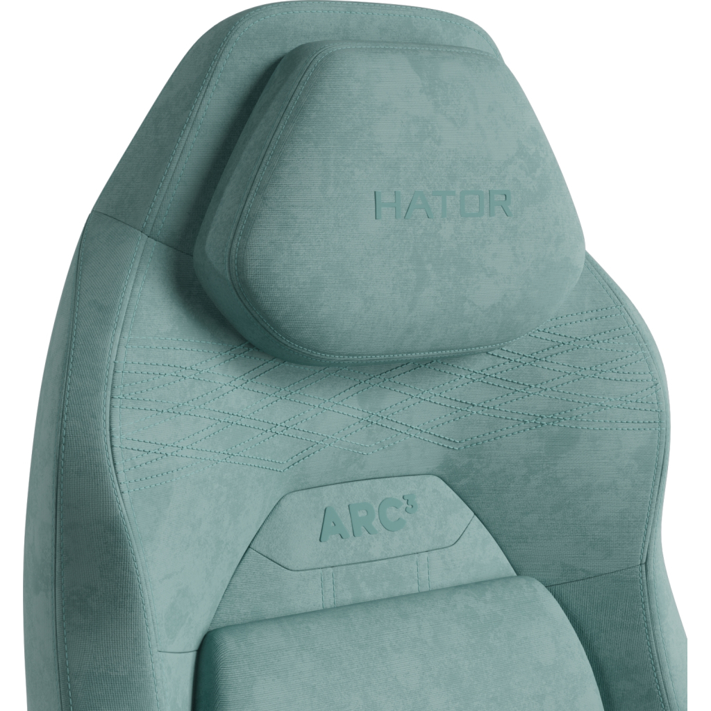 Крісло ігрове Hator Arc 3 L Velour Turquoise (HTC3443L) - зображення 8