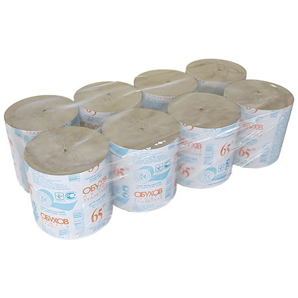 Туалетний папір Обухів 65 м 1 шар 8 рулонів (4820003830017) - изображение 2