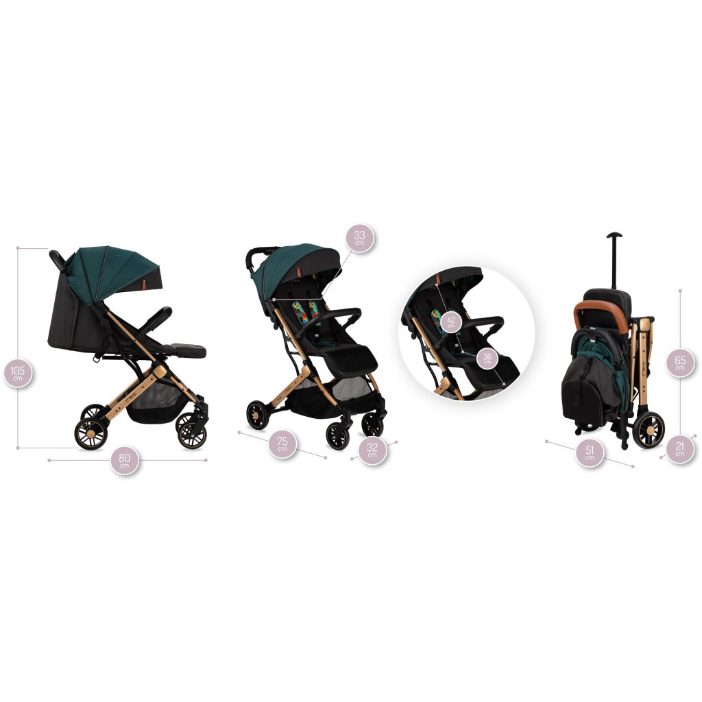 Коляска MoMi Estelle green (WOSP00019) - зображення 5