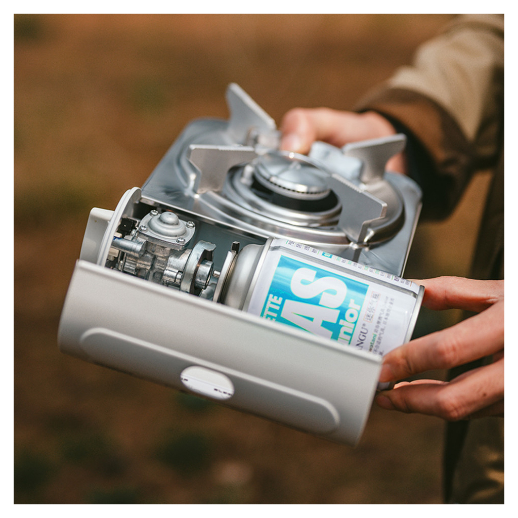 Портативна газова плитка Naturehike CNK2350CF016, біла (6927595754627) - зображення 7