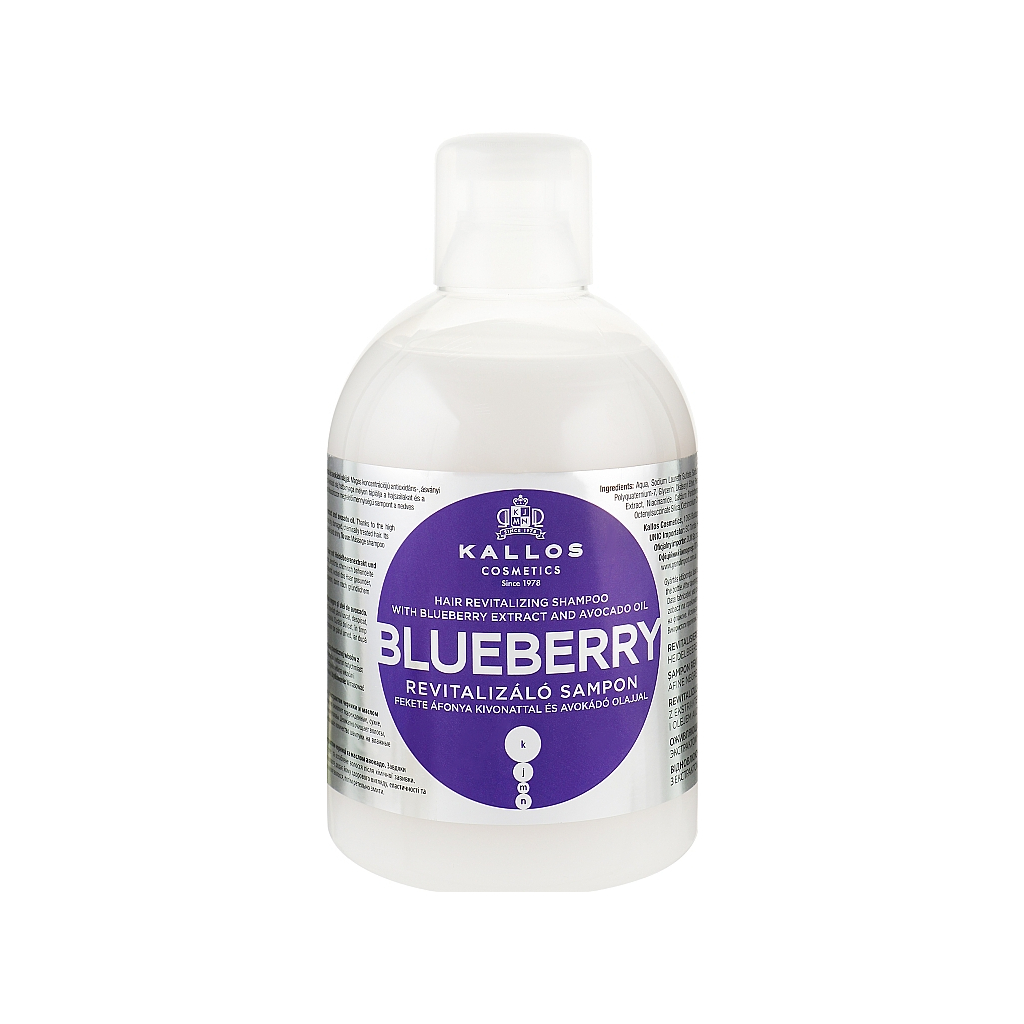 Шампунь Kallos Cosmetics Blueberry Відновлювальний з екстрактом чорниці 1000 мл (5998889511562) - зображення 1