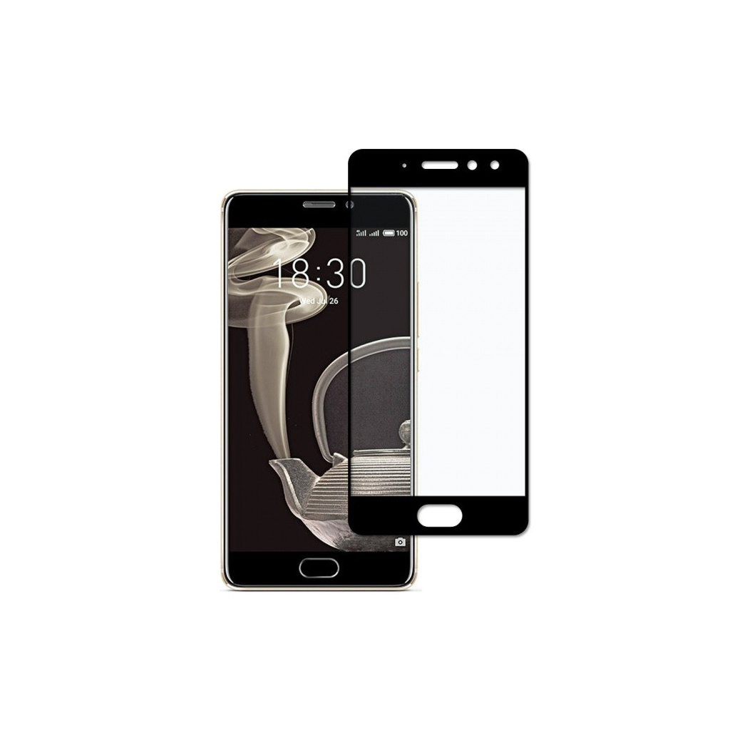Скло захисне PowerPlant Full screen Meizu Pro 7 Plus Black (GL605187) - зображення 1