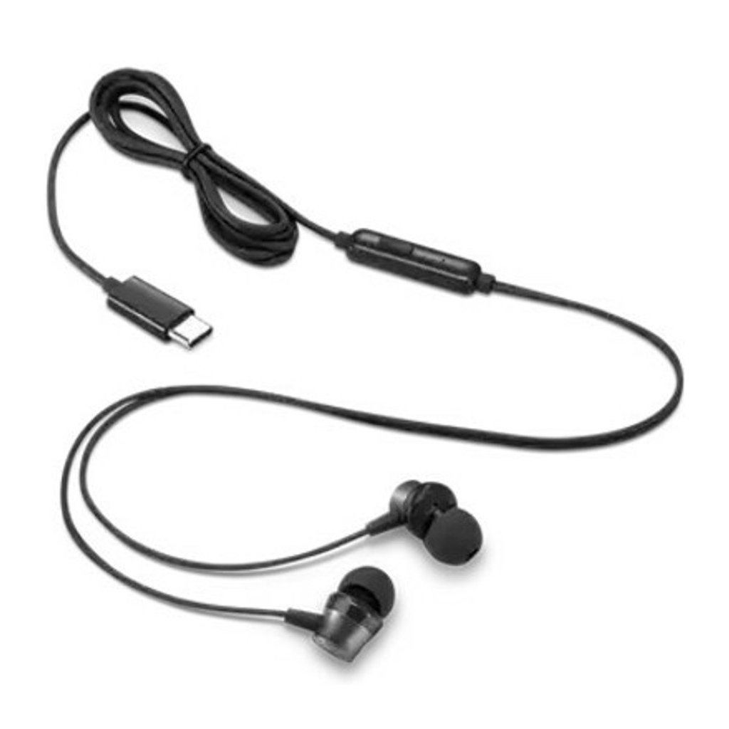 Навушники Lenovo USB-C Wired In-Ear Headphone Black (4XD1J77351) - зображення 4