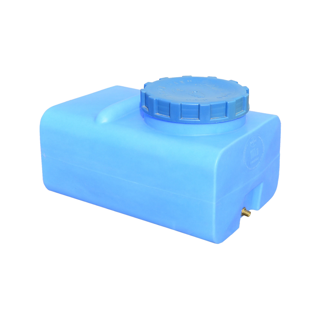 Ємність для води Пласт Бак квадратна харчова 100 л прямокутна синя (12453) - зображення 1