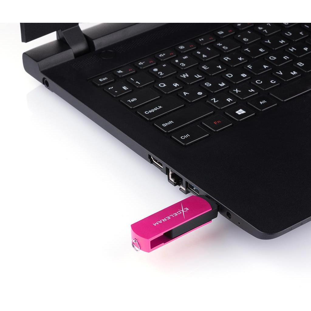 USB флеш накопичувач eXceleram 128GB P2 Series Rose/Black USB 3.1 Gen 1 (EXP2U3ROB128) - зображення 7