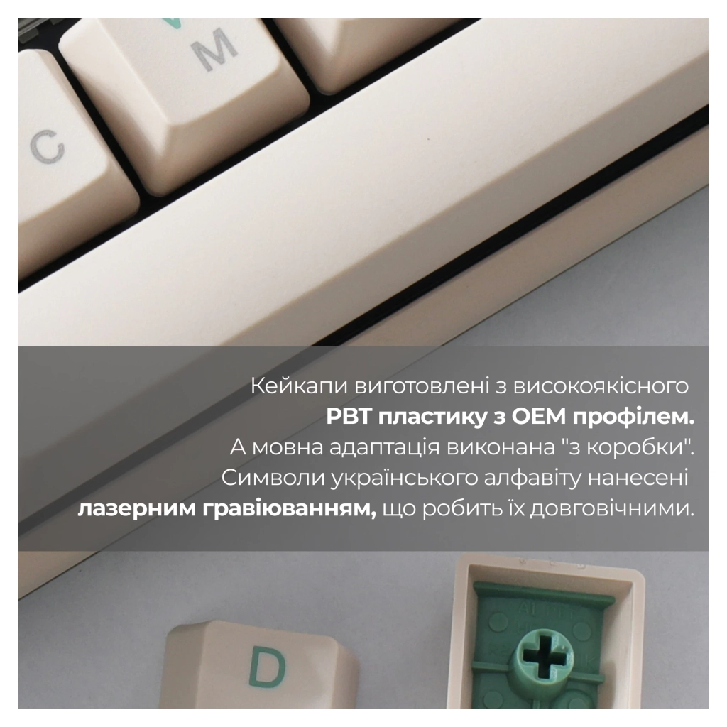 Клавіатура Ducky One 3 TKL Cherry MX Speed Silver UA USB Cream (DKON2187-PUAPXМAEGGC1) - зображення 8