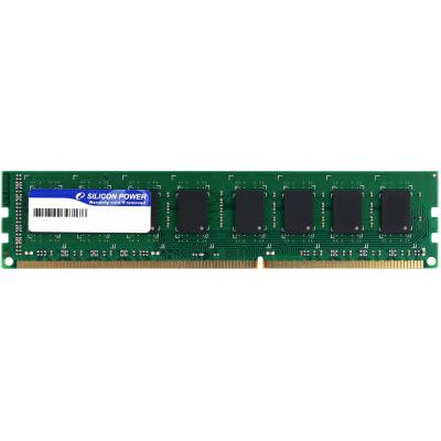 Модуль пам'яті для комп'ютера DDR3 8GB 1600 MHz Silicon Power (SP008GLLTU160N02) - зображення 1