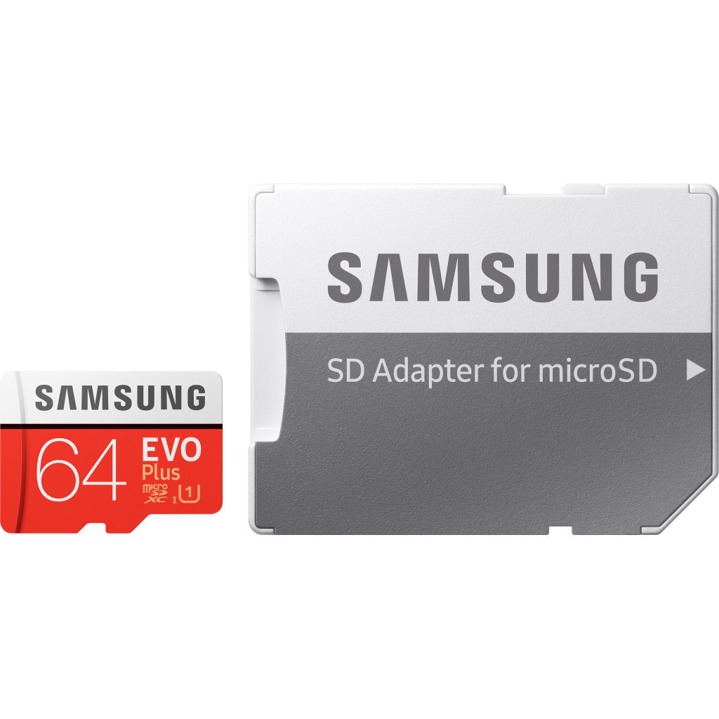 Карта пам'яті Samsung 64GB microSDXC class 10 UHS-I U1 Evo Plus V2 (MB-MC64HA/RU) - зображення 1