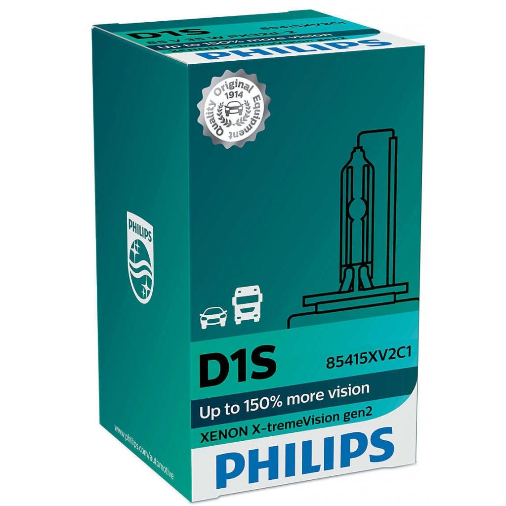 Автолампа Philips D1S X-tremeVision +150% gen2 1шт (85415XV2C1) - изображение 4