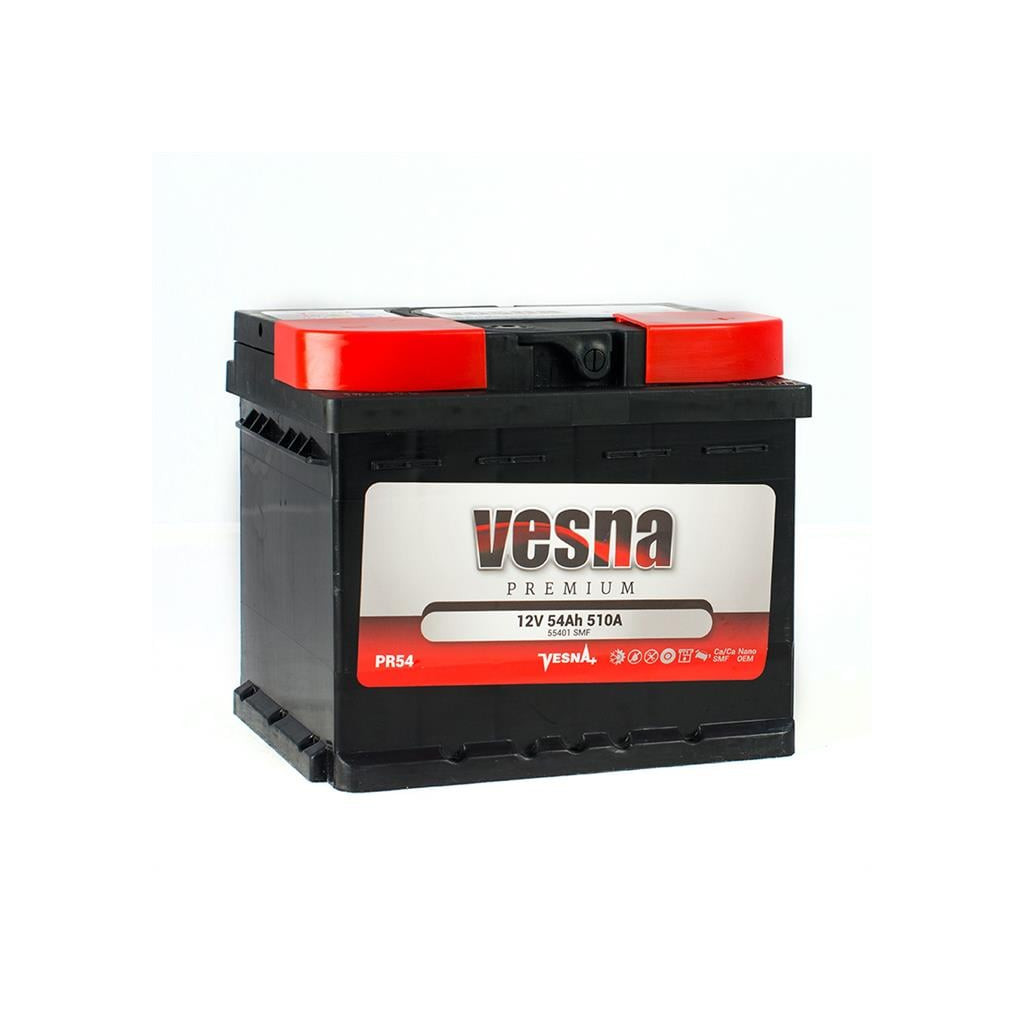 Акумулятор автомобільний Vesna 54 Ah/12V Premium Euro (415 254) - зображення 2