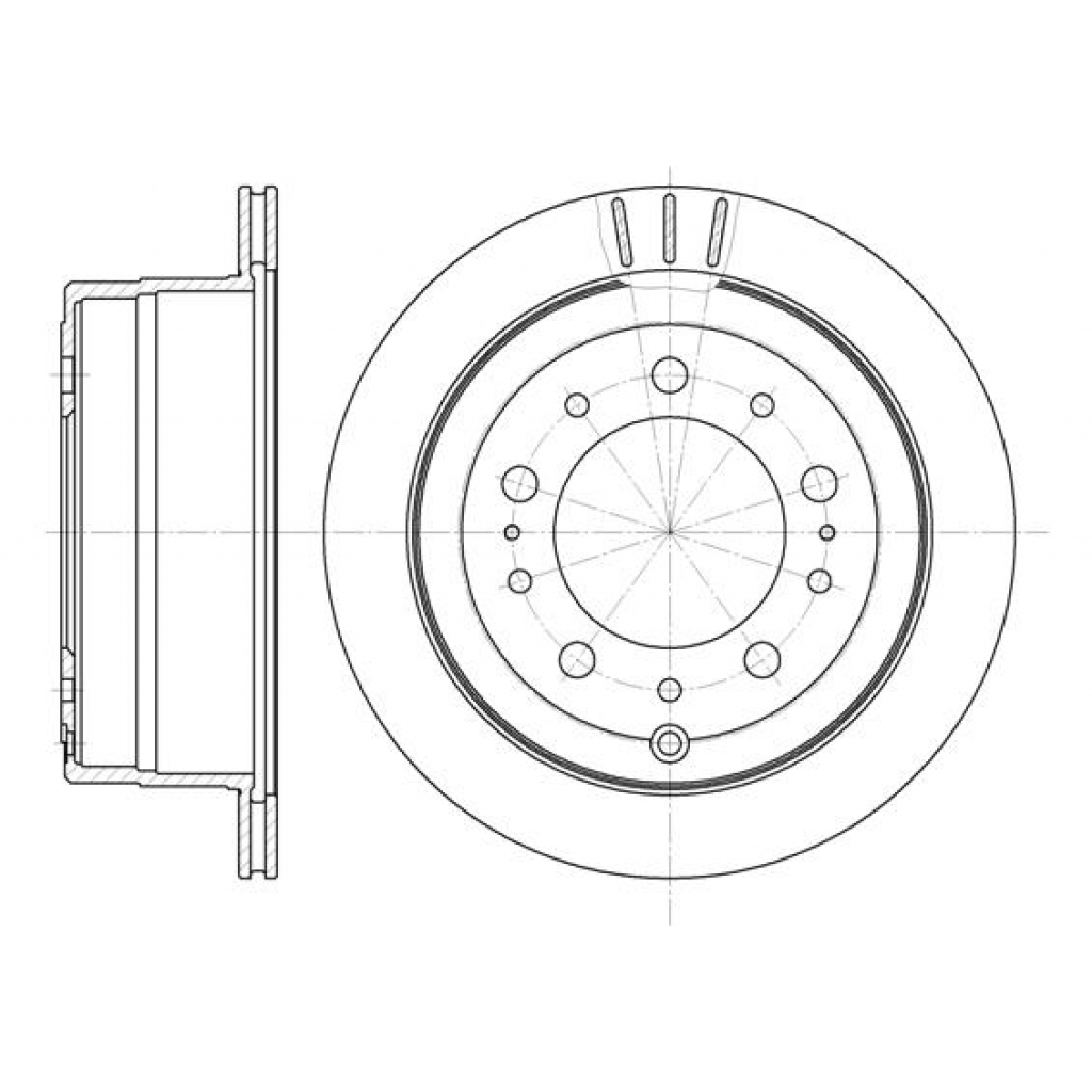 Гальмівний диск REMSA 6948.10 - зображення 1