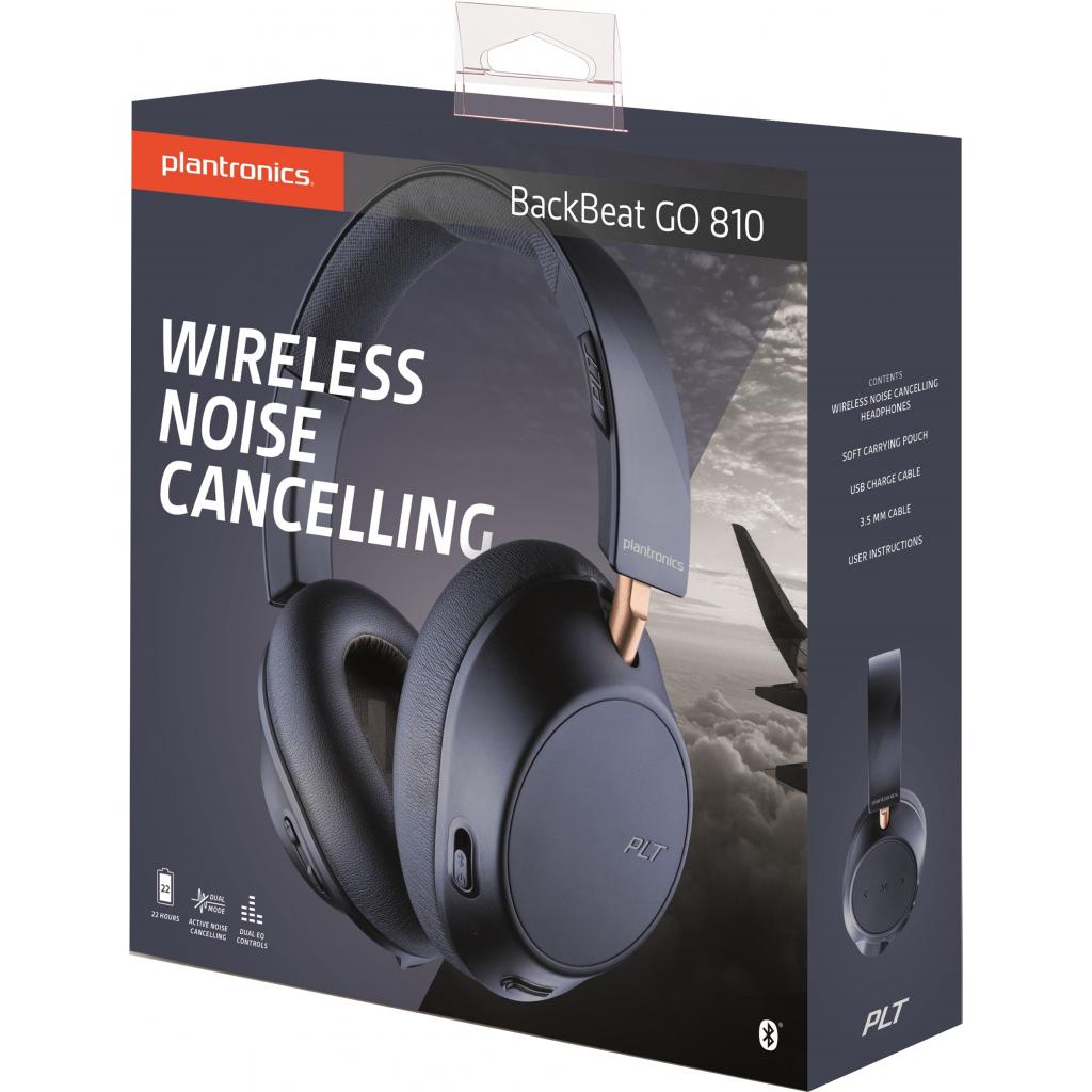 Навушники Plantronics BackBeat GO 810 Navy Blue (211821-99) - зображення 4