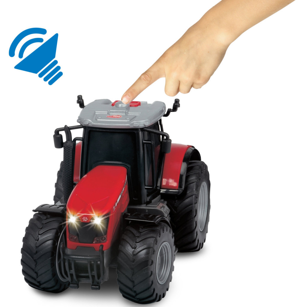 Спецтехніка Dickie Toys Трактор Месі Фергюсон 8737 з причепом для дерев (3737003) - зображення 6