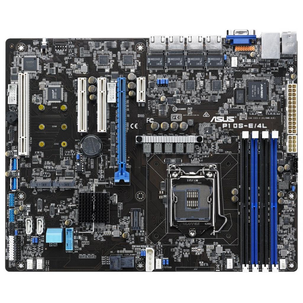 Серверна материнська плата ASUS P10S-E/4L - зображення 1