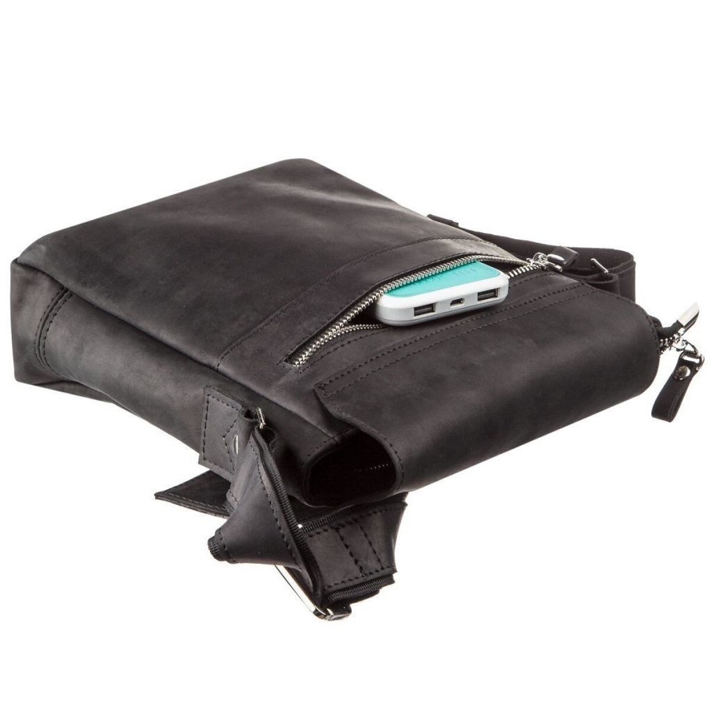 Сумка Shvigel Шкіряна Чорна (11171) - зображення 7