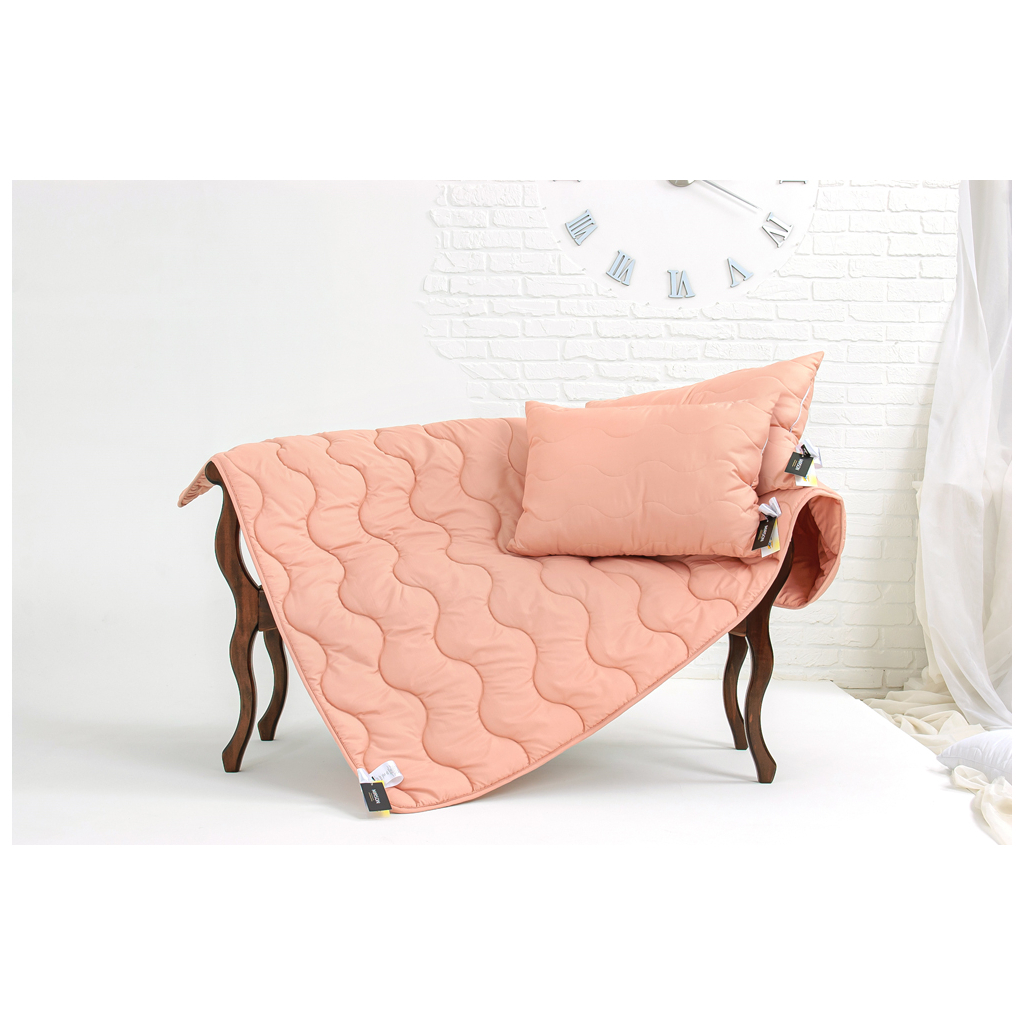 Ковдра MirSon Шовкова всесезонна №1735 Eco Light Coral Silk Kapok 110x140 см (2200003709490) - зображення 3