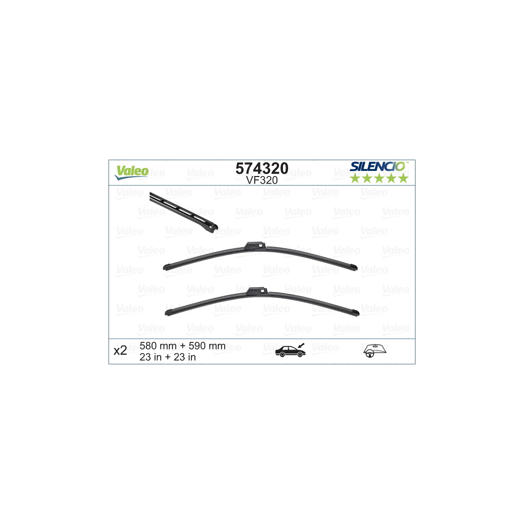 Щітка склоочисника Valeo 574320 - зображення 1