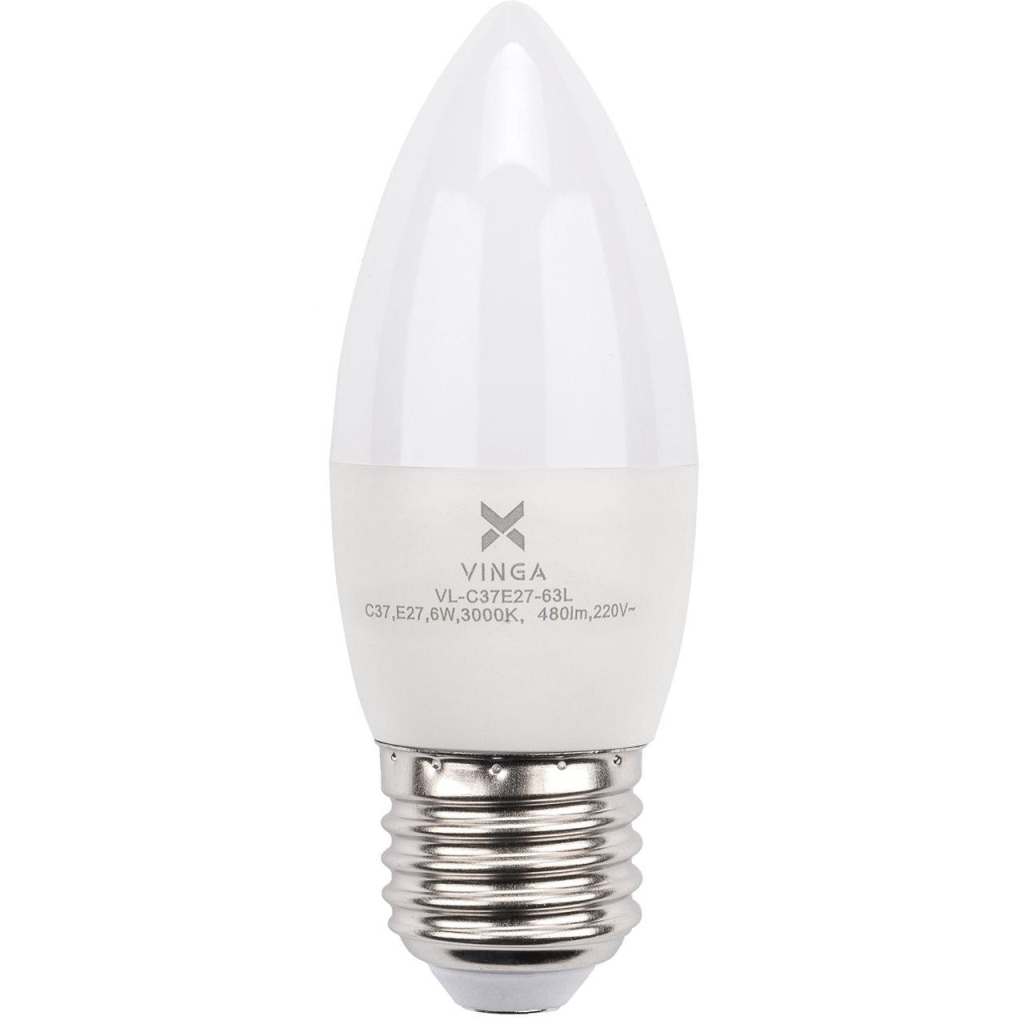 Лампочка Vinga VL-C37E27-63L - изображение 1