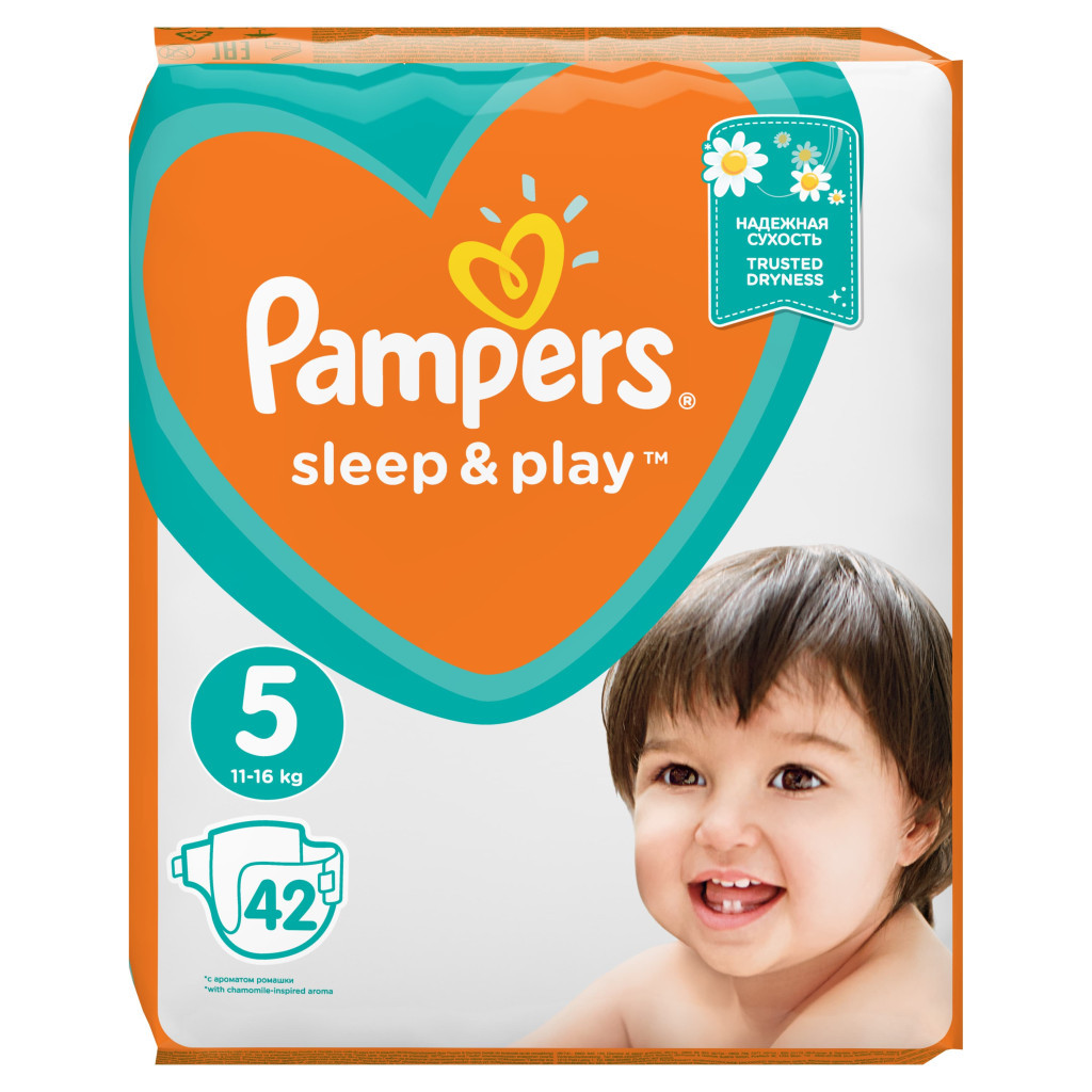 Підгузки Pampers Sleep & Play Junior Розмір 5 (11-16 кг), 42 шт (8001090784674) - зображення 2