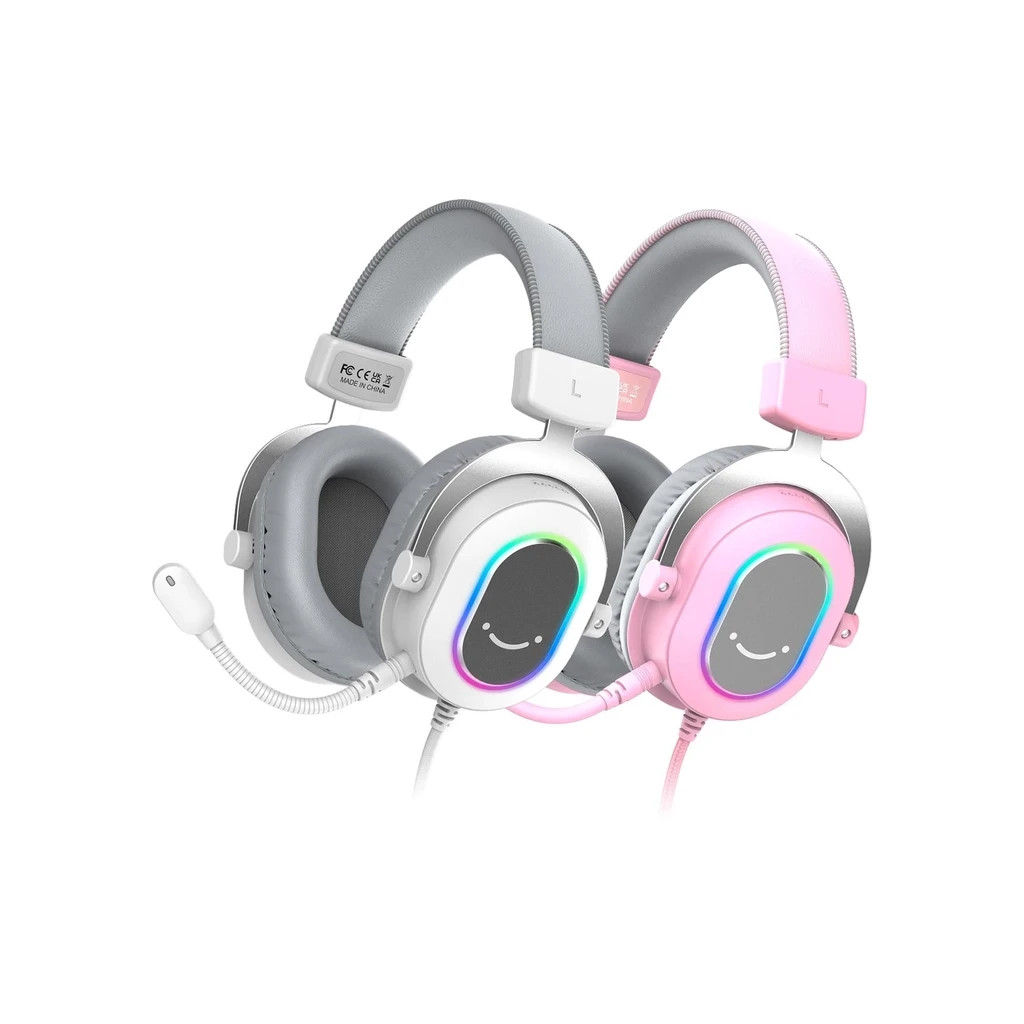 Навушники Fifine H6 RGB 7.1 Pink (H6P) - зображення 4