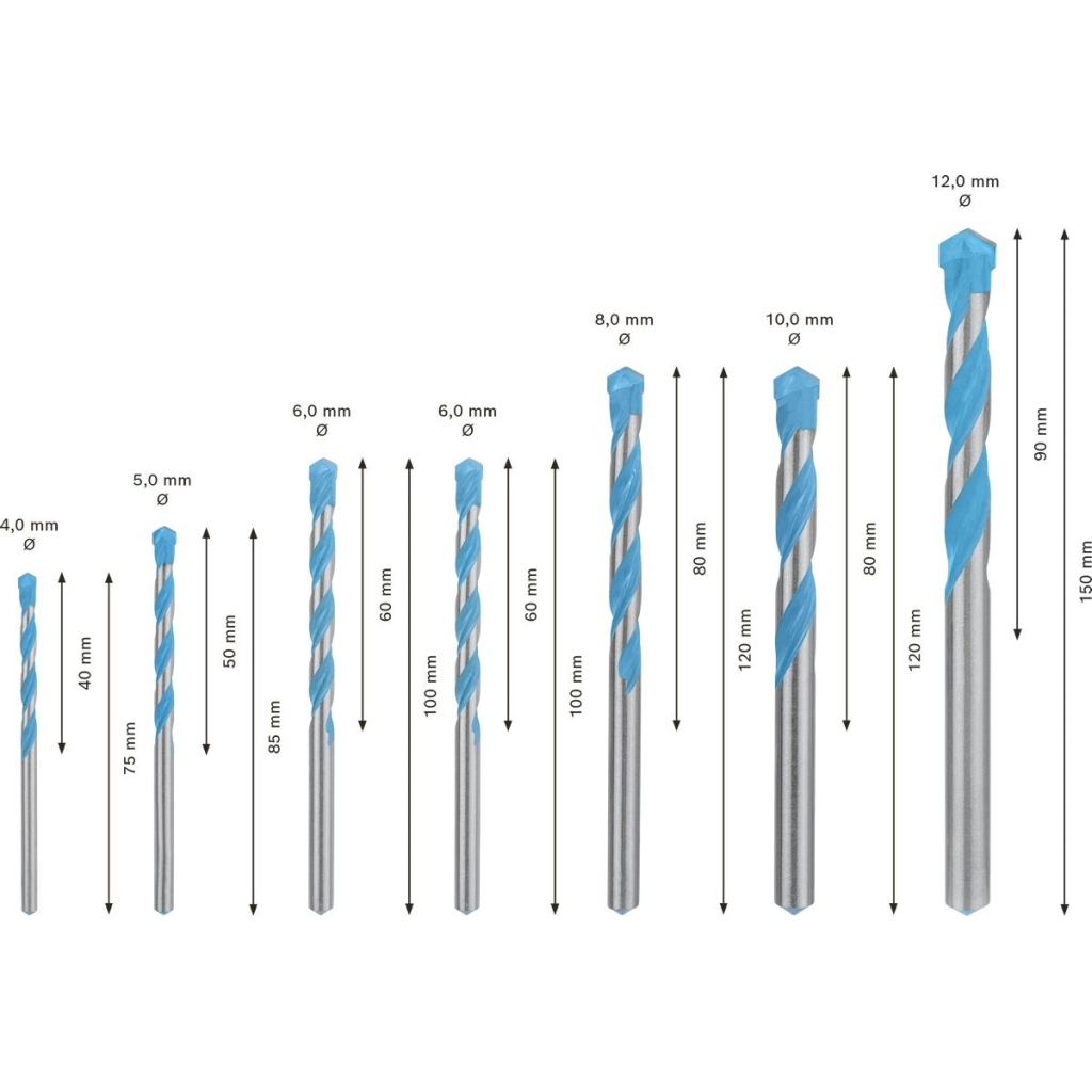 Набір свердл Stanley Expert MultiConstruction по металу CYL-9, 4/5/6/6/8/10/12 мм, 7 шт. (2.608.900.647) - зображення 6