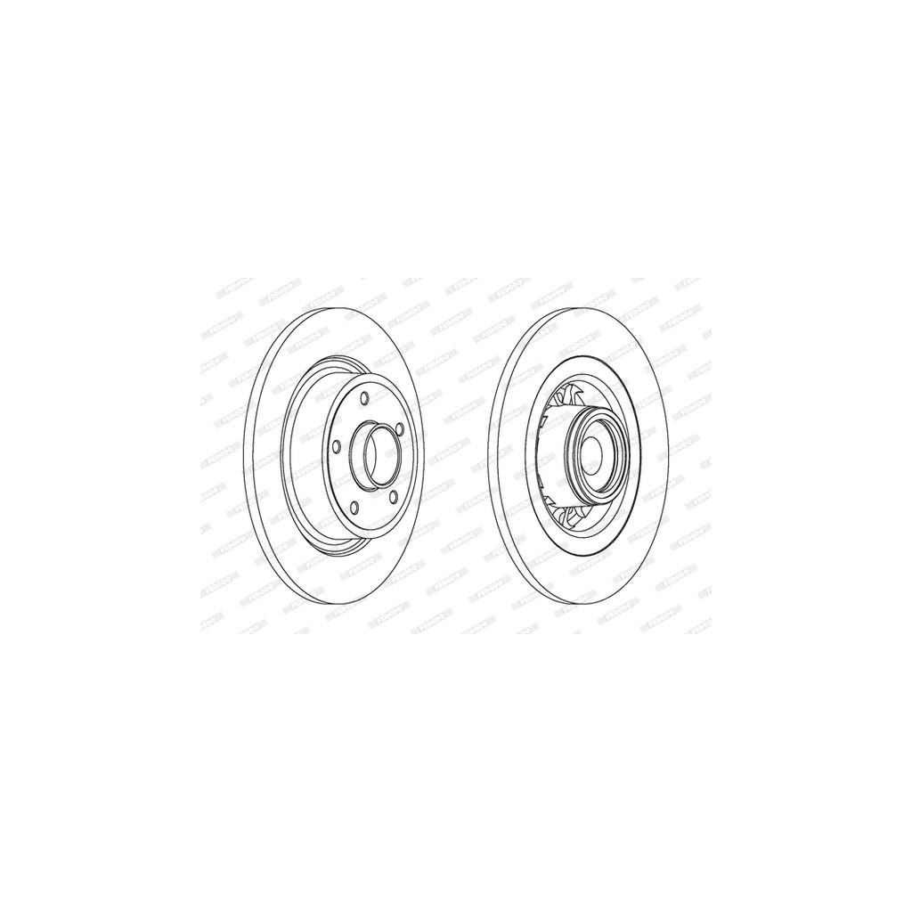 Гальмівний диск FERODO DDF1569-1 - зображення 1