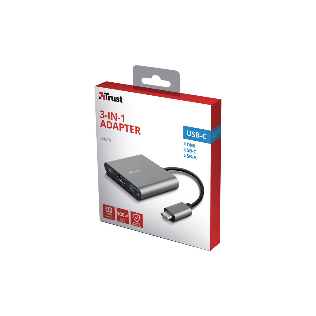 Концентратор Trust Dalyx 3-in-1 Multiport USB-C (23772) - изображение 6