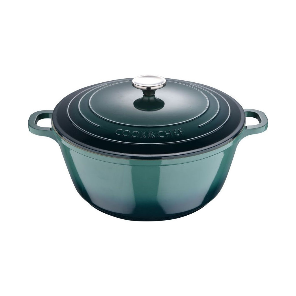 Каструля Bergner Excalibur з кришкою Зелена 5.8 л (BG-36102-GR) - зображення 1