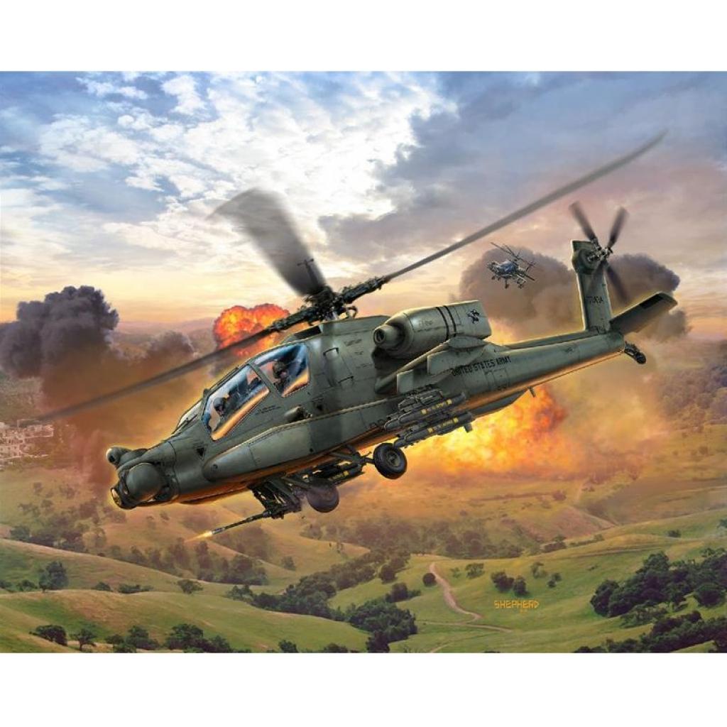 Збірна модель Revell Бойовий вертоліт AH-64A Апач 1:100 (4009803649856) - зображення 3