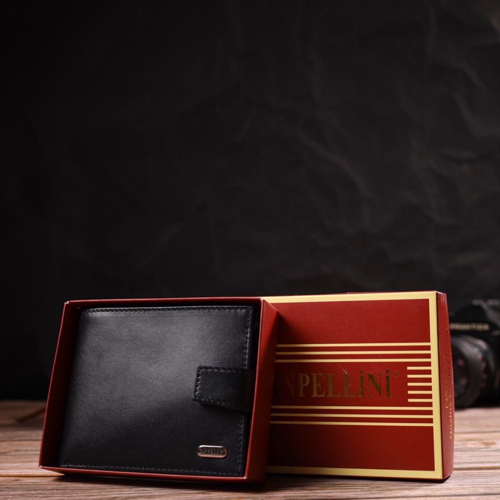 Гаманець Canpellini З натуральної шкіри Чорний (21792) - зображення 10