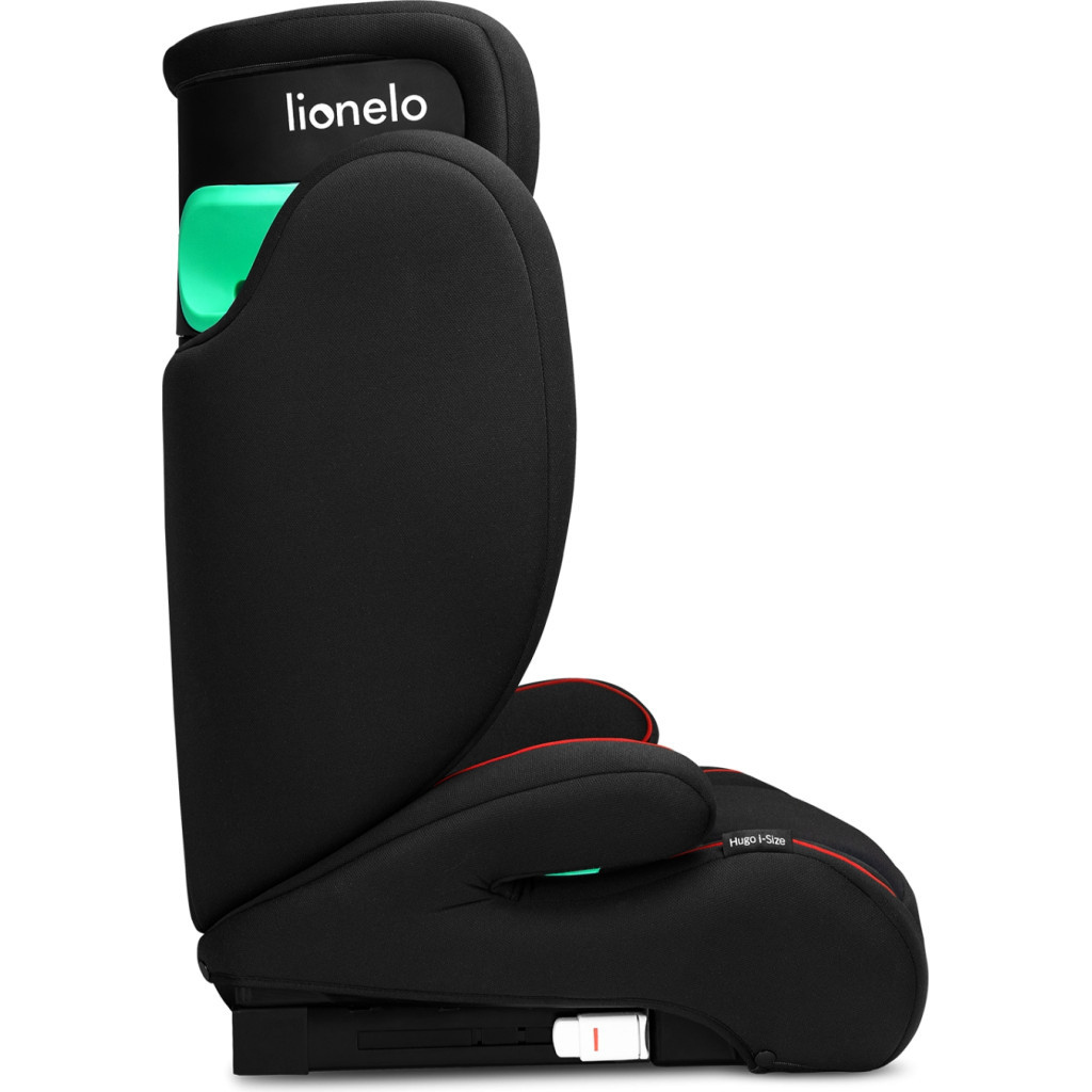 Автокрісло Lionelo Hugo I-Size Sporty Black чорне з червоним (LO-HUGO I-SIZE SPORTY BLACK) - зображення 6