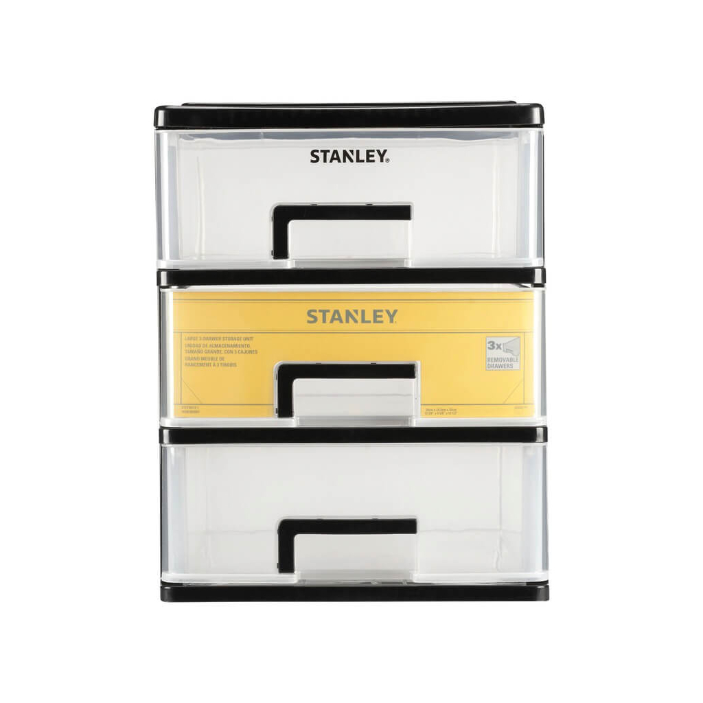 Ящик для інструментів Stanley вертикальний з 3-ма висувними відділеннями, пластмасовий, 215x151x189 мм (STST40710-1) - зображення 2