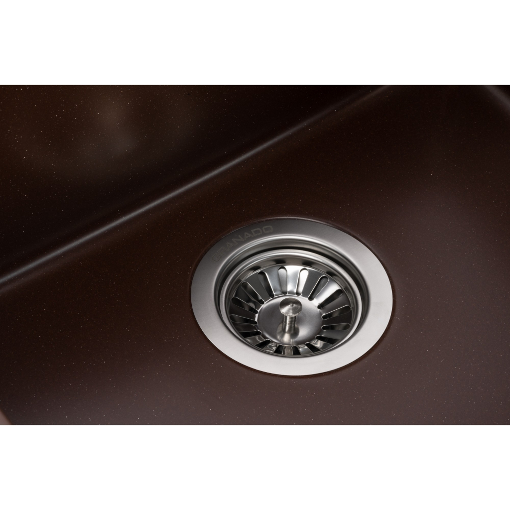 Мийка кухонна GRANADO Under top DOUBLE marron (gr3406) - зображення 5