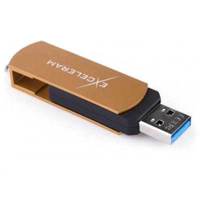 USB флеш накопичувач eXceleram 64GB P2 Series Brown/Black USB 3.1 Gen 1 (EXP2U3BRB64) - зображення 5