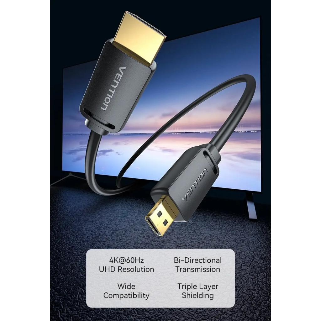 Кабель мультимедійний HDMI M to HDMI micro M 3.0m V2.0 4K60Hz Vention (AGHBI) - зображення 8
