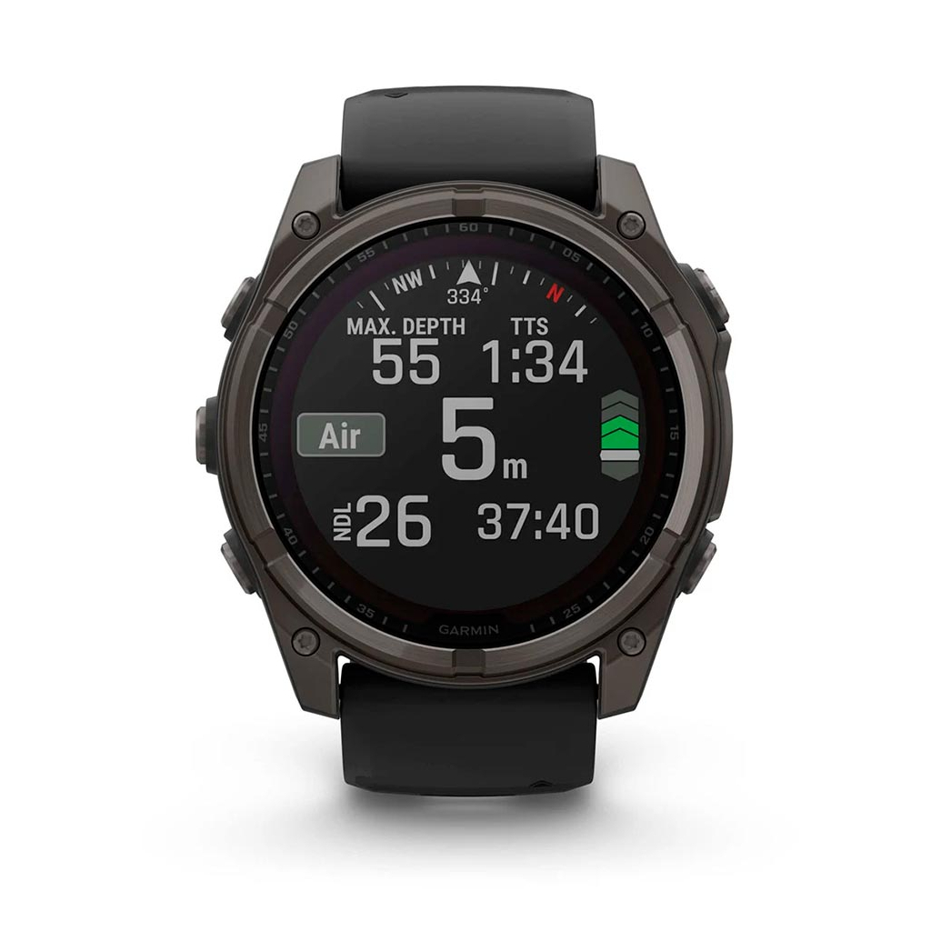 Смарт-годинник Garmin fenix 8 51mm,Saph Solar,CrbnGry Ti/Blk,Blk/PblGryBnd (010-02907-11/010-02907-70) - зображення 7