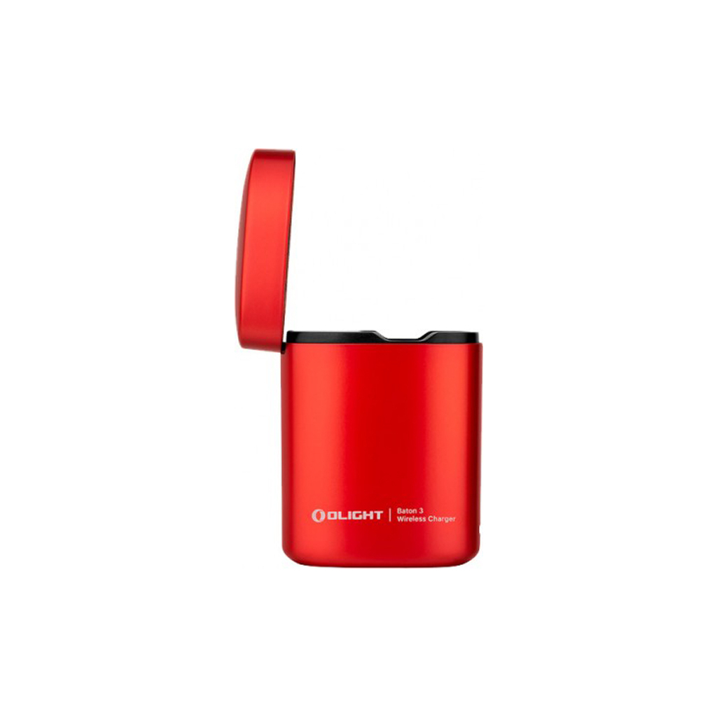 Ліхтар Olight Baton 3 Premium Red + зарядна станція - зображення 2