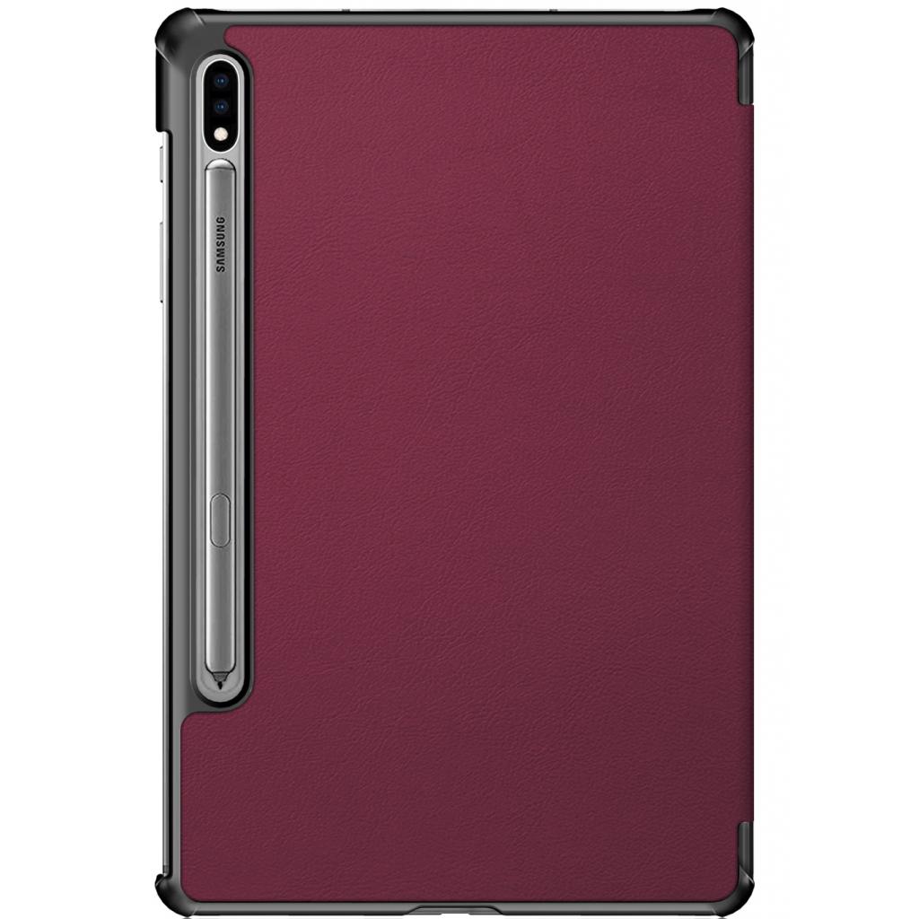 Чохол до планшета BeCover Smart Case Samsung Galaxy Tab S7 Plus Red Wine (705229) - зображення 2