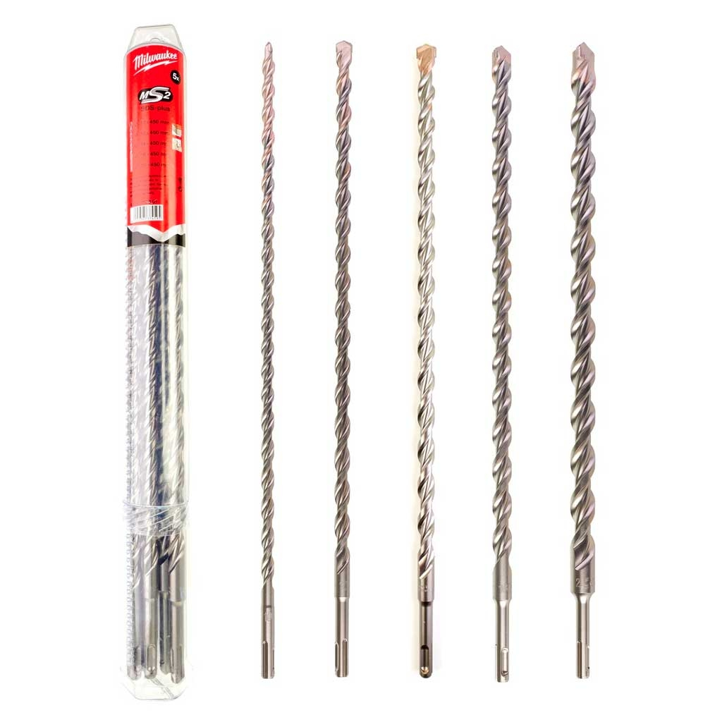Набір бурів Milwaukee SDS-PLUS M2 5шт (4932352801) - зображення 1