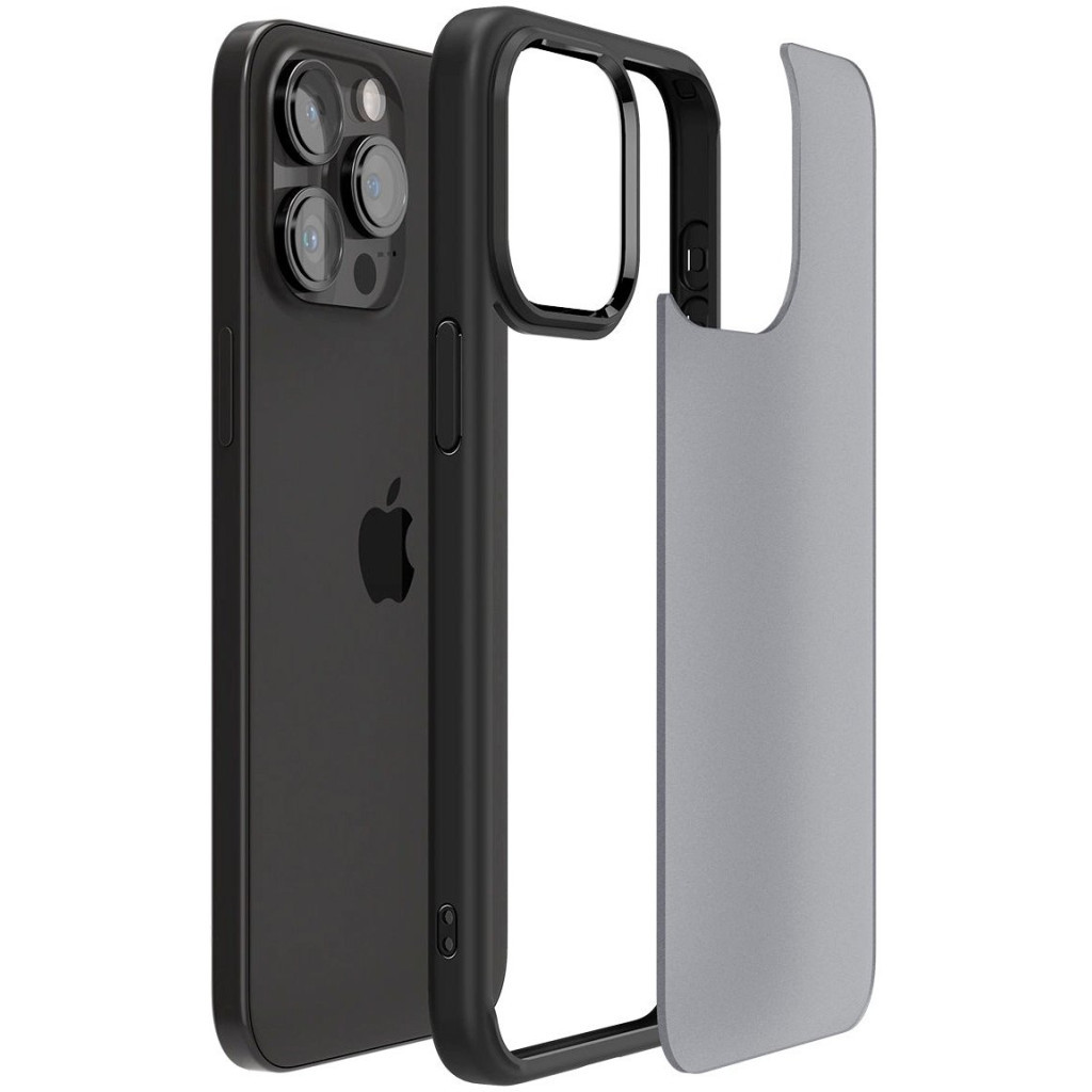 Чохол до мобільного телефона Spigen Apple iPhone 15 Pro Ultra Hybrid Frost Black (ACS06709) - зображення 9