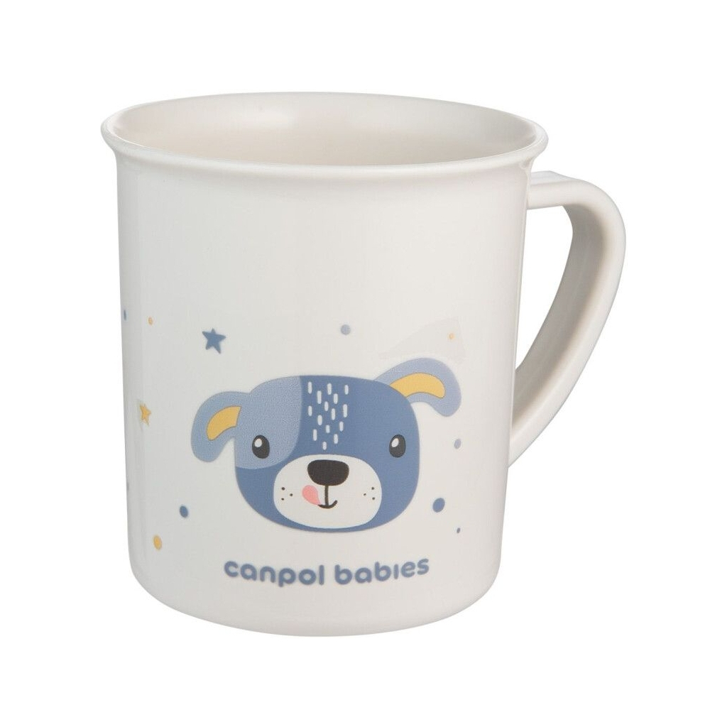 Набір дитячого посуду Canpol babies CUTE ANIMALS кружка пластикова, блакитна (4/413_blu2) - зображення 2