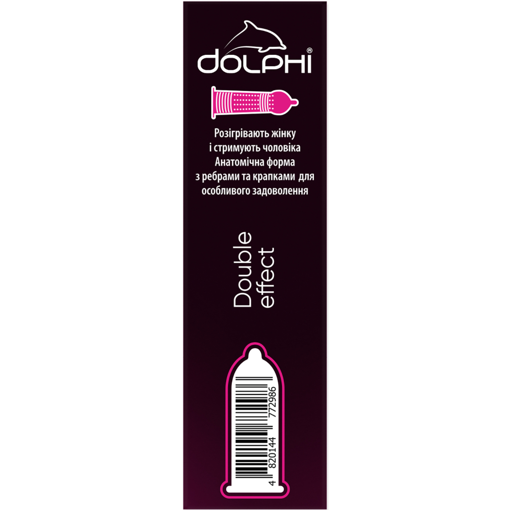 Презервативи Dolphi Double Effect 12 шт. (4820144772986) - изображение 4