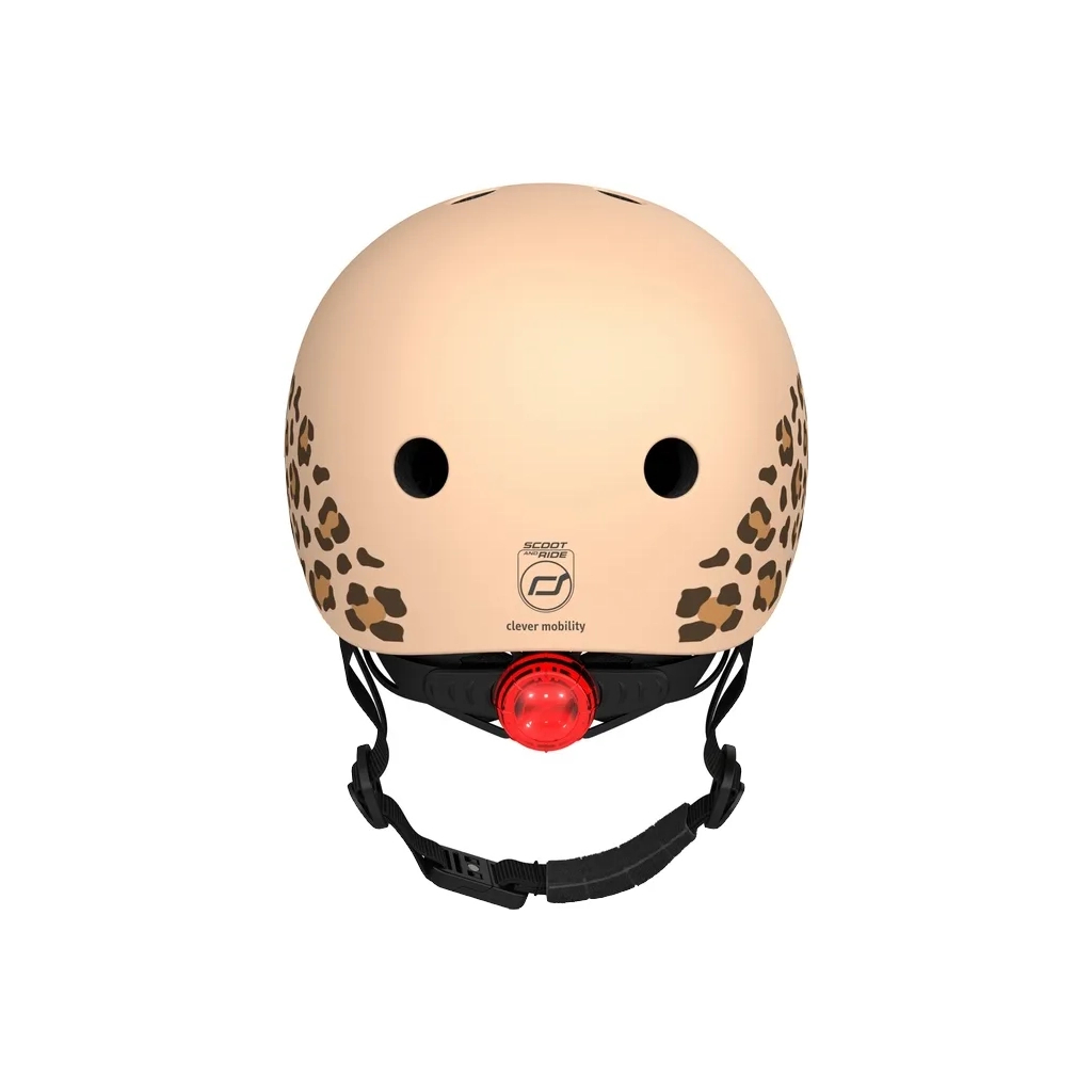 Шолом Scoot&Ride 45-51см , леопард, з ліхтариком (SR-181206-LEOPARD) - зображення 5