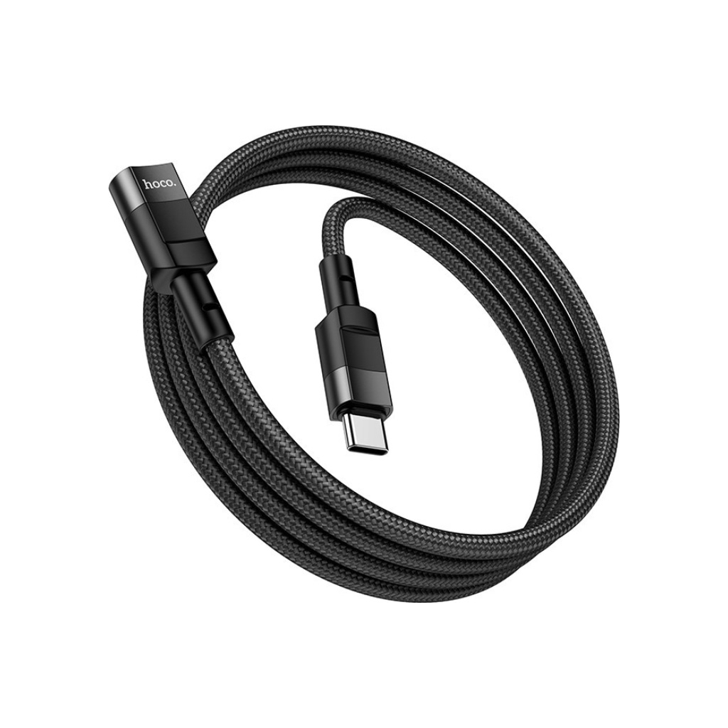 Дата кабель USB-C M/F 1.2m extension U107 black HOCO (6931474789990) - зображення 4