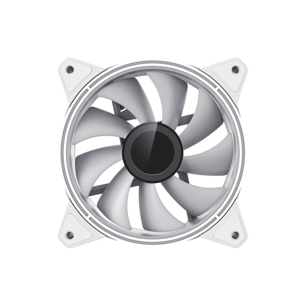 Кулер до корпусу Gamemax FN-12Rainbow-Q-Infinity WT - зображення 6