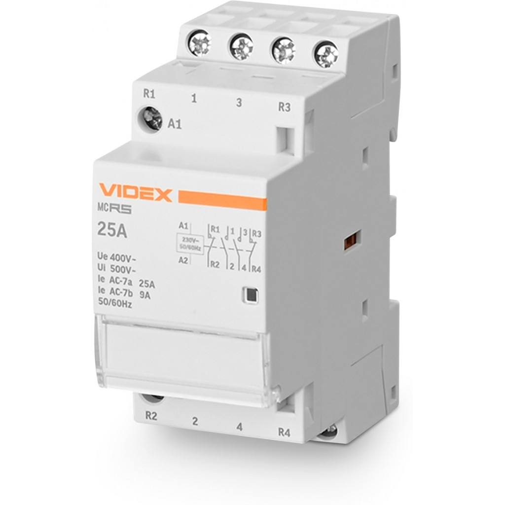 Контактор Videx 4п 25А 2НВ 2НЗ VF-RS-MC2O2C-25 RESIST - зображення 1