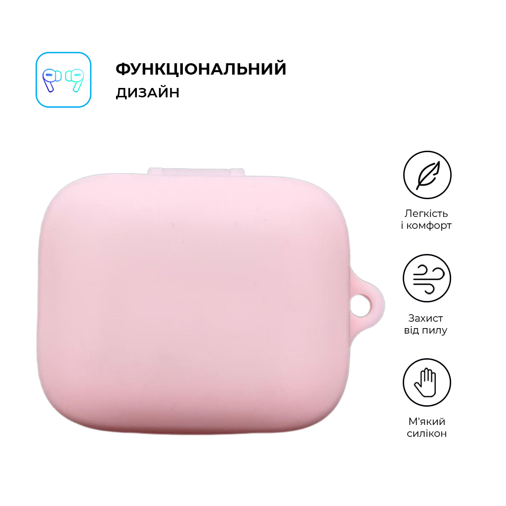 Чохол для навушників Armorstandart Hang Case для OPPO Enco X3i Pink (ARM80044) - зображення 2