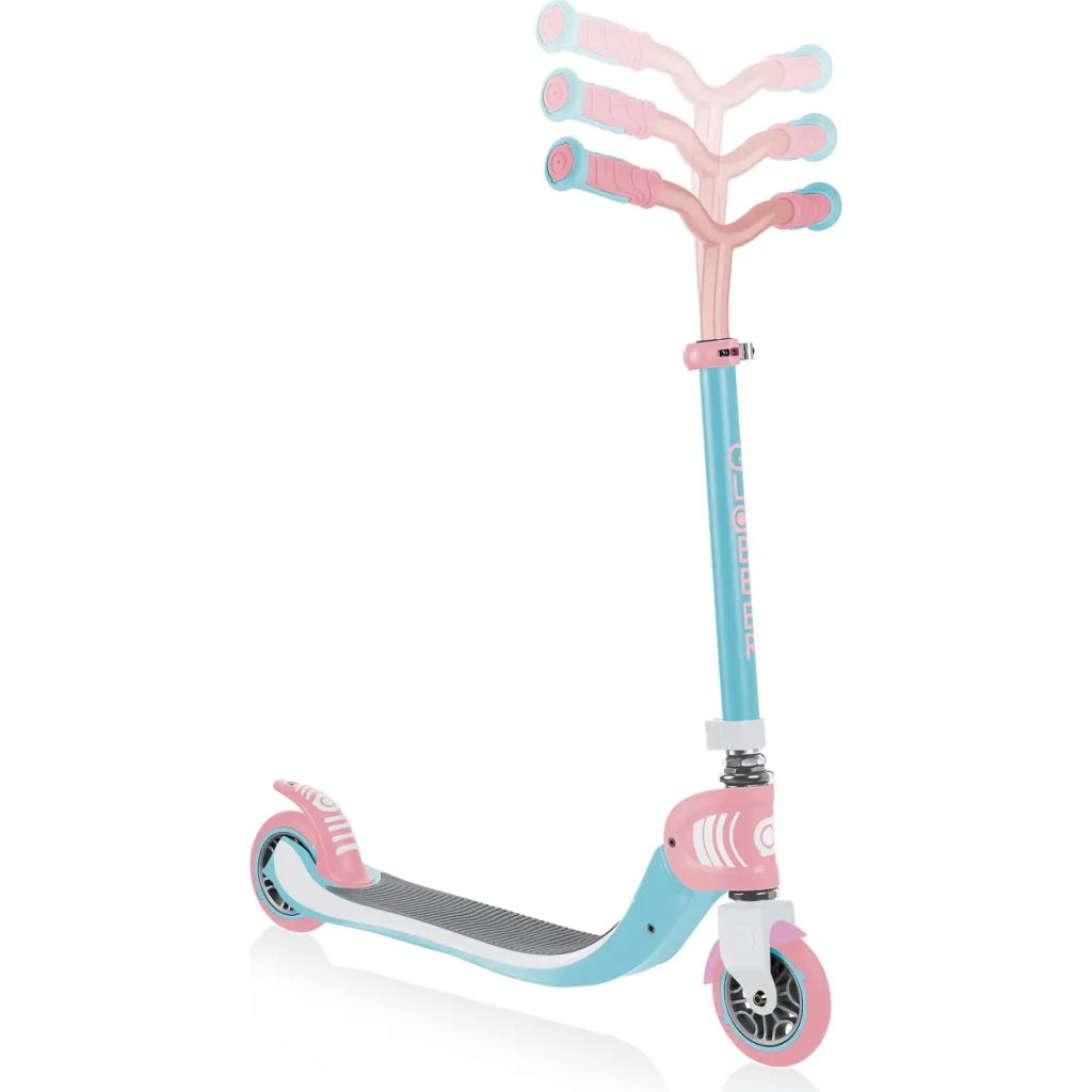 Самокат Globber Flow Foldable 125 до 100 кг 6+ 2 колеса Блакитно-рожевий (473-707) - зображення 5