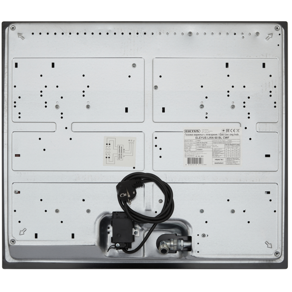 Варочна поверхня Eleyus LIRA 60 BL CWF - зображення 11
