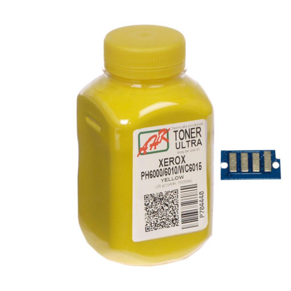 Тонер AHK Xerox Phaser 6000/6010, 20г Yellow + chip (1500258) - зображення 1